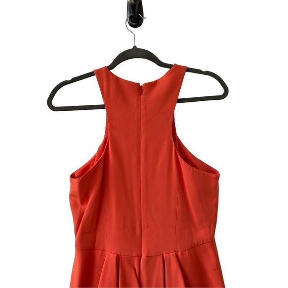 Tibi Beaded Embellished Sleeveless Peplum Dress Orange Women's Size 10 - Picture 4 of 7
